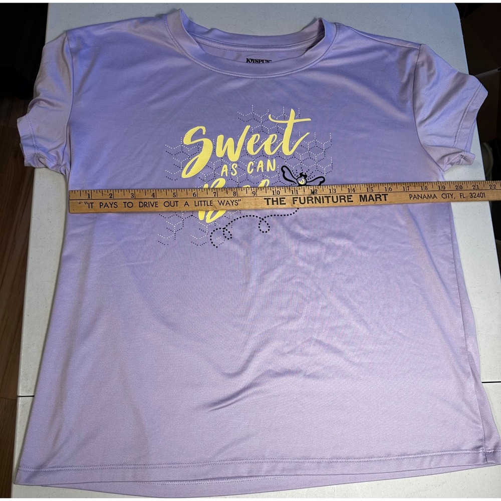 Joyspun Women Lavender Sweet As Can Bee Pajama Set Top Joggers Small 4-6 JS14325 - Picture 3 of 9